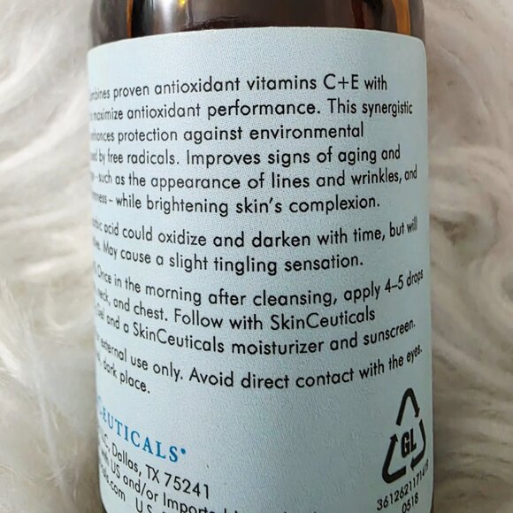 NWT SkinCeuticals Ferulic Vitamin C Serum Combination Antioxidant - Picture 5 of 7